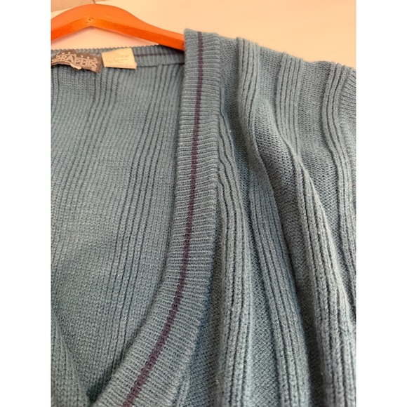 Sweater‎ Graphix Grandpa Mens Sweater Vest XL Dark Academia Grunge Y2K Knit - Picture 7 of 9